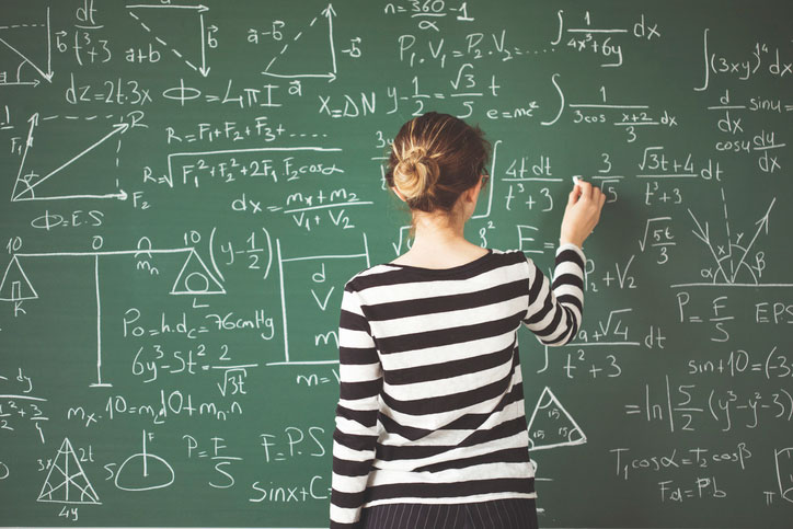 statistician at the chalkboard